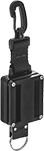 Image of Product. Loop and Snap Connection. Front orientation. 8" Height When Retracted. Portable Tool Retractors.