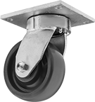 Image of Product. Swivel. Front orientation. Swivel. High-Capacity Vulcan Casters with Polyurethane Wheels.