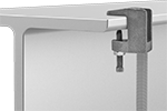 Image of ProductInUse. Front orientation. Beam Clamps. Beam Clamps for Threaded Rods, Style F.