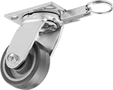 Image of Product. Front orientation. Casters. Samson Casters with Polyurethane Wheels, Swivel with Swivel Lock.