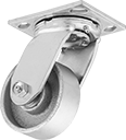 Image of Product. Front orientation. Casters. Samson Casters with Metal Wheels, Swivel.