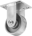 Image of Product. Front orientation. Casters. Samson Casters with Metal Wheels, Rigid.