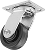 Plate Casters with Phenolic Wheels