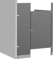 Image of Product. ADA Corner. Front orientation. Toilet Partitions. Toilet Partitions, ADA Corner.