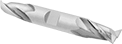 Image of Product. Front orientation. End Mills. High-Speed Steel Square End Mills with Two Milling Ends, 2 Flutes.