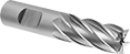 Image of Product. Front orientation. End Mills. High-Speed Steel Square End Mills, 6 Flutes.