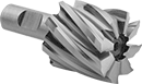 Image of Product. Front orientation. End Mills. High-Speed Steel Square End Mills, 8 Flutes.