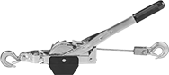 Image of Product. Front orientation. Ratchet Pullers. Ratchet Pullers with Wire Rope.