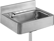 Image of Product. Style D. Front orientation. Style D. Wall-Mount Sinks.
