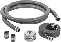 Image of Product. Front orientation. Dewatering Pump Hose Kits. Dewatering Pump Hose Kits for Gasoline-Powered Water-Removal Pumps.