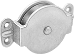 Image of Product. Front orientation. Pulleys. Mounted Pulleys for Wire Rope—For Horizontal Pulling, Style 3.