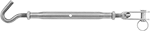Image of Product. Front orientation. Turnbuckles. Hook-to-Clevis Turnbuckles—Not for Lifting.