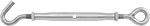 Image of Product. Front orientation. Turnbuckles. Closed-Body Hook-to-Eye Turnbuckles—Not for Lifting.