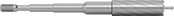 Image of Product. Side1 orientation. Drill Bits. Changeable-Size Carbide-Tipped Core Drill Bits for Masonry and Concrete, Spline Shank for Hammer and Rotary Drilling.