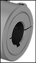 Image of Specification. For Keyed Shafts. Back orientation. Contains Inset, Border. For Keyed Shafts. Machinable-Bore Clamping Rigid Shaft Couplings.
