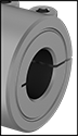 Image of Specification. For Round Shafts. Back orientation. Contains Inset, Border. For Round Shafts. Machinable-Bore Clamping Rigid Shaft Couplings.