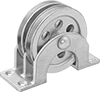 Mounted Pulleys for Wire Rope—For Horizontal Pulling