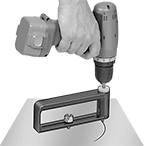 Image of ProductInUse. Front orientation. Hole Saws. Adjustable Large-Diameter Hole Saws for Sheet Metal.