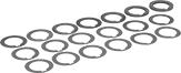 Image of Product. Front orientation. Shims. For Keyed Shafts, Round, Sold as Assortments.