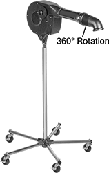 Image of Product. Style D. Front orientation. Contains Annotated. Hot Air Blowers. High-Volume Low-Heat Air Blowers, Adjustable Airflow, Style D.