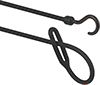 Hook-to-Loop Long-Lasting Polyurethane Bungee Cords