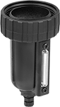 Image of Product. Opaque Bowl with Sight Glass. Front orientation. Compressed Air Filter Bowls. Parker Compressed Air Filter Bowls, Opaque Bowl with Sight Glass.