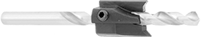 Image of ProductInUse. Shown with Drill Bit (Sold Separately). Front orientation. Counterbores. Drill-Bit Counterbores for Wood.