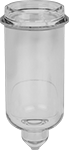Image of Product. Front orientation. Compressed Air Lubricator Bowls. Parker Compressed Air Lubricator Bowls, Polycarbonate Bowl—Clear.