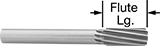 Image of Product. Front orientation. Contains Annotated. Reamers. Reamers, Round Shank, Spiral Flute.