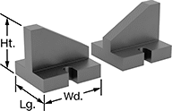 Image of Product. Front orientation. V-Blocks. Any-Size V-Blocks, Slotted Mounting Holes.