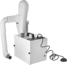 Image of Product. Dust Collector/Separator with Foot Control. Front orientation. Dust Collectors. Dust Collectors/Separators for Abrasive Blasting Cabinets, 45 ft³/min Airflow Rate.