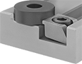 Image of ProductInUse. Front orientation. Fixture Clamps. Machinable Low-Profile Fixture Clamps.