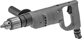 Image of Product. Front orientation. Drills. Heavy Duty Air-Powered Drills, Style C.