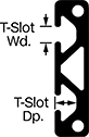 Image of Attribute. Solid Construction. Front orientation. Contains Annotated. Solid. Double Rail, Low Profile Two Slot.