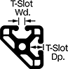 Image of Attribute. Hollow Construction. Front orientation. Contains Annotated. Hollow. Angled Two Slot, Single Rail.
