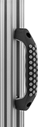 Image of ProductInUse. Front orientation. T-Slotted Framing and Fittings. Handles for T-Slotted Framing, Pull Handles, Choose-a-Color Pull Handles.