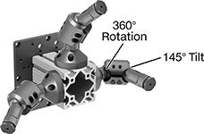 Image of Product. Front orientation. Contains Annotated. Mounts for Vacuum Cups and Lifters. Vacuum Lifter Mount Kits.
