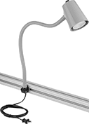 Image of ProductInUse. Front orientation. T-Slotted Framing and Fittings. Lights for T-Slotted Framing, Any-Which-Way Lights.