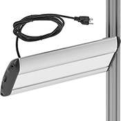Image of ProductInUse. Side Mount. Front orientation. Side Mount. Lights for T-Slotted Framing, Workbench Lights.