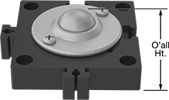 Image of Product. Front orientation. Contains Annotated. Ball Transfer Plates. Create-Your-Own Ball Transfer Plates.