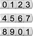 Image of Product. Front orientation. Wire Markers. Assorted-Character Snap-On Wire Markers, Sequential Numbers.
