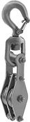 Image of Product. Front orientation. Pulleys. Hanging Pulleys for Rope—For Lifting, Style C.