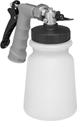 Image of Product. Front orientation. Garden Hose Nozzles. Garden Hose Wash Guns with Solution Bottle, Wash Gun.