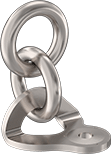 Image of Product. Front orientation. Tie-Down Rings. Dimpled Tie-Down Rings, Style B.