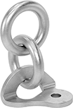 Image of Product. Front orientation. Tie-Down Rings. Dimpled Tie-Down Rings, Style B.