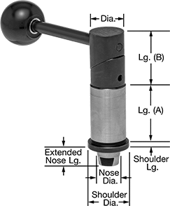 Image of Product. Front orientation. Contains Annotated. Index Plungers. High-Precision Index Plungers, Plungers.