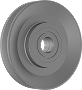 Image of Product. Front orientation. Pulleys. Pulleys for Wire Rope—For Lifting, Style H.