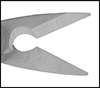 Image of Product. Wire-Stripping Notch. Front orientation. ZoomedIn view. Contains Border. Wire-Stripping Notch. Electrically Insulating Scissors for Wire Cutting and Stripping.