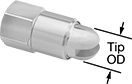 Image of Product. Front orientation. Contains Annotated. Air Nozzles. Create-Your-Own Bend-and-Stay Air Nozzles, Focused-Airflow Air Nozzles, Style H.