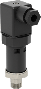 Image of Product. Top orientation. Pressure Transmitter, 4-20 mA Output, DIN A Wire Connection, 0-500 PSI.
